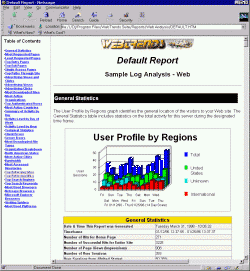 Web Trends Report Sample